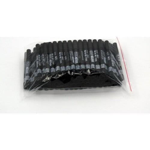 100pcs/lot Black Permanent Marker Pen Quick Dry Fast Dry Round Toe Black Permanent Alcohol Markers Pen for Fabric