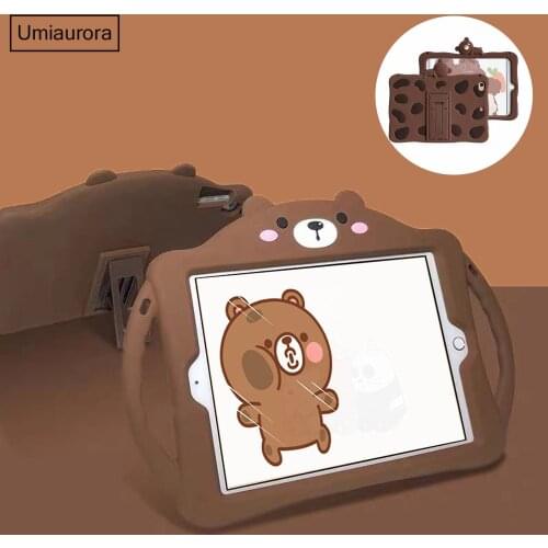 Cartoon Tablet Case Cover For iPad 9.7 2017 2018 Silicone Shockproof Case For iPad Air 1 2 3 4 10.9 Pro 11 2020 7th 8th Gen 10.2
