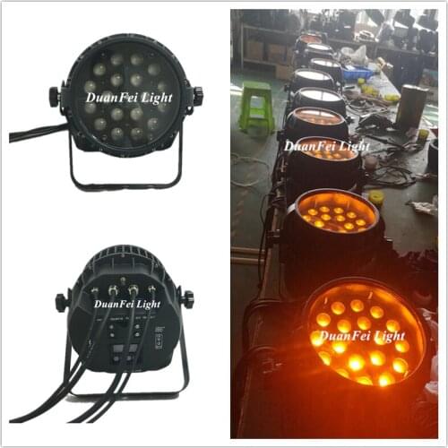 12pieces Outdoor led spotlight wall washer dmx rgbwa uv par zoom wireless led par can 18x18