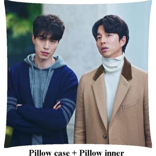 Customize Pillow Gift Happy Birthday to you Gong Yoo Lee Dong Wook home Square Pillow within inner
