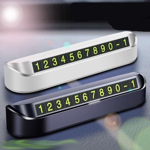 New！Car Styling Temporary Parking Card Phone Number Card for Honda CRV Accord Odeysey Crosstour FIT Jazz City Civic JADE Crider