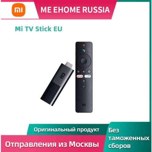 Оригинальный ТВ-стик Xiaomi Mi, простая настройка, 1080p, приложение Netflix, Google Assistant, голосовой поиск