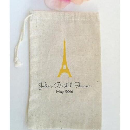 Custom Paris Eiffel Tower Bachelorette Hangover bridal shower recovery Survival Kit wedding favor gift bags party Candy pouches