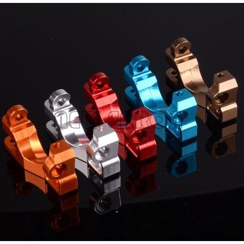 #6832 2P Alloy Front Caster Blocks C-hubs Left&Right For RC Traxxas 1/10 Slash 4x4 Rustler Stampede XO-1 Upgrade Parts NEW ENRON
