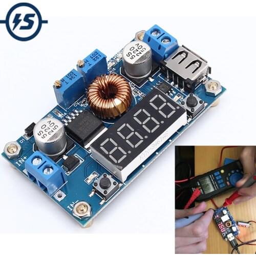 Step Down Buck Converter Power Supply Module Board DC-DC 1.2-32V Adjustable 5A Constant Voltage Current LCD Digital Display