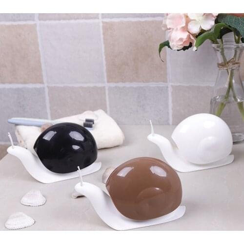 Portable Liquid Soap Dispensers Shower Shampoo Dispensing Bottles Bathroom Accessories Snail Shape Bathroom Soap Dispenser Press