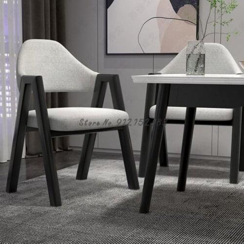 Net red desk stool simple modern Aa word chair home dressing table makeup back chair nordic light luxury dining chair