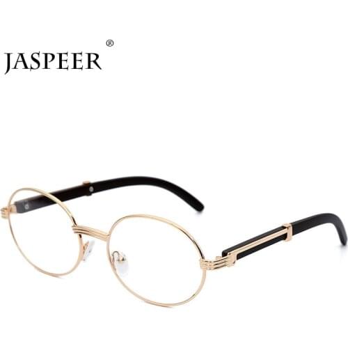 JASPEER Round Sunglasses Women Small Frame Classic Sun Glasses Yellow Blue Lens Men Steampunk Eyeglasses Retro Shades Eyewear