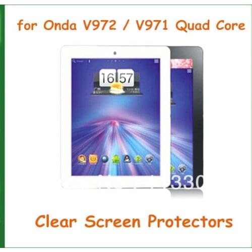 5pcs Ultra Clear Screen Protector Protective Film for Onda V972 / V971 Quad Core Size 237x182mm No Retail Package