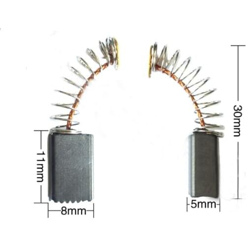 10 Pairs Repairing Parts Motor Carbon Brushes 11 x 8 x 5mm for Hitachi CB56