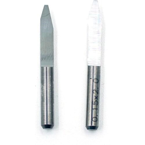 2pc/lot High Quality Tungsten Steel Cutting Knife for Carving Acrylic/PVC/MDF/Wood Precise Flat Bottom Engraving Milling Cutter