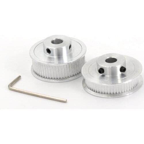 5pcs 60 Teeth 2M 2GT Timing Pulley Bore 5/6/6.35/8/10/12/14/15mm for GT2 Open Synchronous belt width 6/10mm Gear 60Teeth 60T