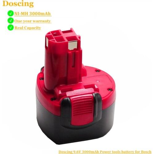 BAT048 9.6V 3000mAh Ni-MH Rechargeable Batteries for Bosch PSR 960 2 607 335 272 32609-RT BPT1041 PSR 960 BH984 BAT048 BAT119