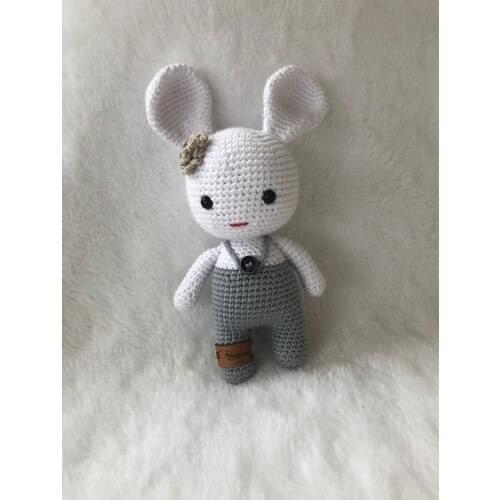 Amigurumi Happy Rabbit Mesh Baby Size 20 cm