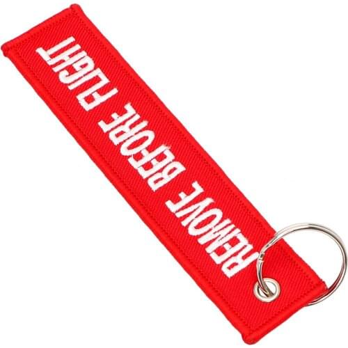 Car Key Rings Keyring Remove Before Flight Interior Accessories Car-styling Keychains Luggage Tag Label