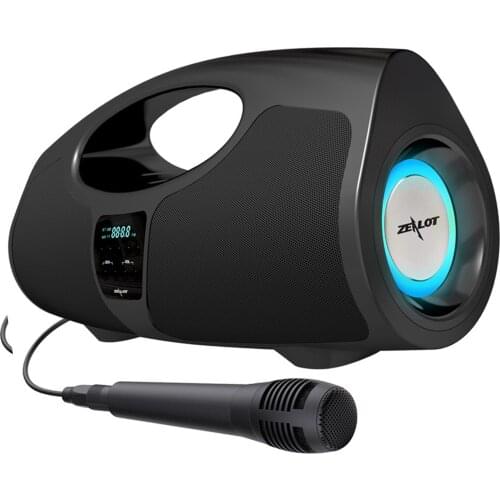 Compact Bluetooth 5.0 Speakers Stereo Surround Deep Bass IPX5 TWS 8000mAH for Indoor Outdoor Party Singing Dancing Performance