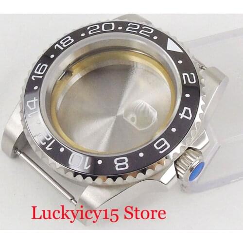 BLIGER Fit MIYOTA ETA2836 / NH35 Automatic Movement Mental Watch Case Sapphire Crystal Ceramic Watch Bezel