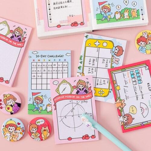 House Function Notes + Hand Account Memo Notes Badges, Stupid Story Series, Shaped Animal Paper 30 Sheets