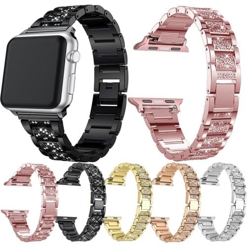 Essidi For Apple Watch Series 6 SE 5 4 3 2 1 Smart Bracelet Strap 38 40 42 44MM Stainless Steel Wrist Band For Iwatch Correa