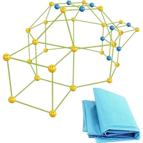 Fort Building Kit Castles Tunnels Play Tent Tower Indoor Outdoor for Boys and Girls