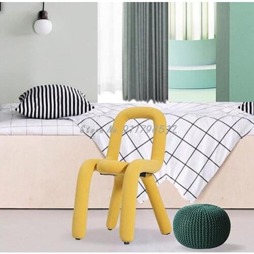 Makeup chair net red ins designer special-shaped childrens dining chair summer lazy chair home light luxury balcony stool