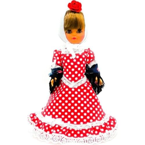 Lovedoll collection 35 cm Folk crafts dress tregional Madrileña Chulapa Madrid. Manufactured in Spain. Similar Nancy. Gift