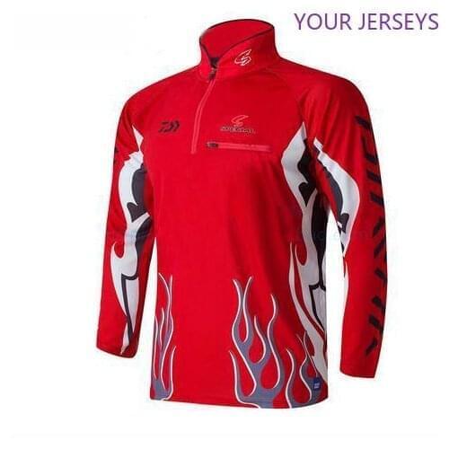 New Outdoor Sport Fishing Shirts Long Sleeve Cool Fire Breathable DAIWA Clothing Anti Uv Plus Size DAWA Clothes Pesca DAIWA