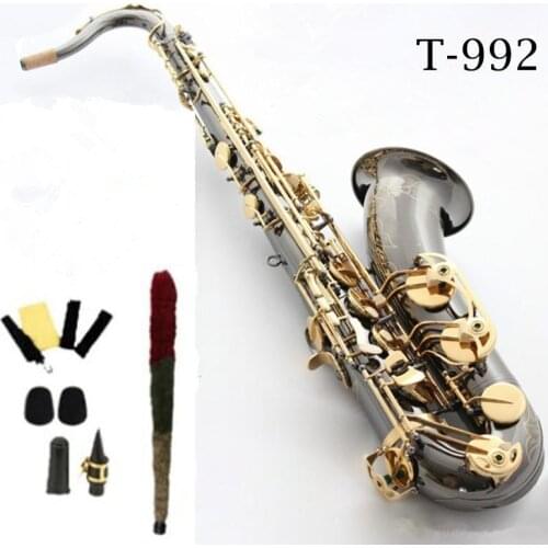 New Japa Tenor Saxophone T-992 model Bb black gold saxophone with Musical Instruments Accessories 4C Mouthpieces
