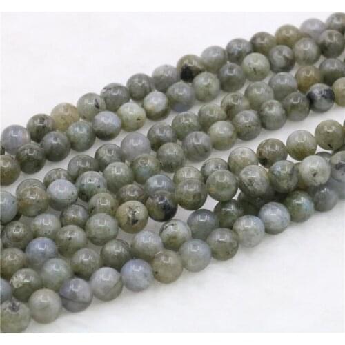 Wholesale Natural Stone Gray Labradorite Beads 4/6/8/10/12mm Round Beads for DIY Bracelet Necklace Free Shipping 15inch Y522