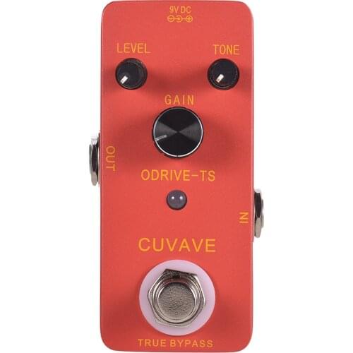 CUVAVE ODRIVE-TS Analog Overdrive Guitar Effect Pedal Zinc Alloy Shell True Bypass Guitar Pedal for guitar accessories