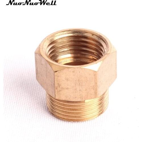2pcs NuoNuoWell 1/2" Female Thread to M22 Brass Connector for Garden Irrigation Watering Water Gun Adapter Washing Car Fittings