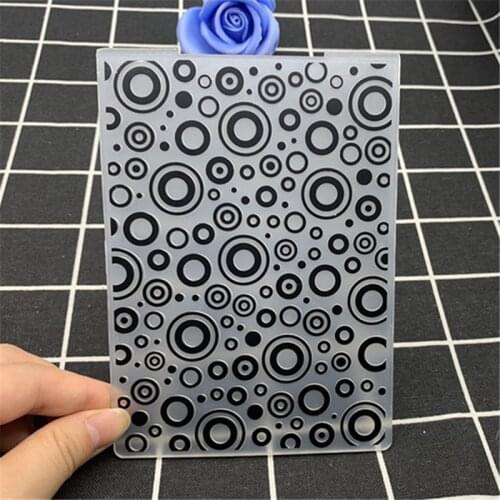 Full circle bubble transparent folding embossing board DIY handmade works background embossing mold