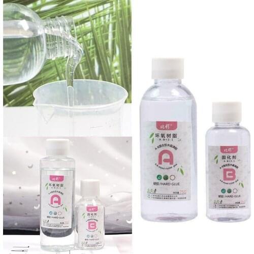Clear AB Crystal Glue Resin Epoxy High Adhesive 1:1 AB Epoxy Glue For DIY Resin Jewelry Making Accessories 100g/200g/500g/1000g