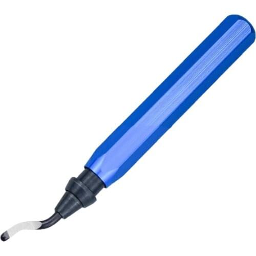 Handle Burr Metal Deburring Remover Cutting Tool with 10pcs Rotary Deburr Blades P82D