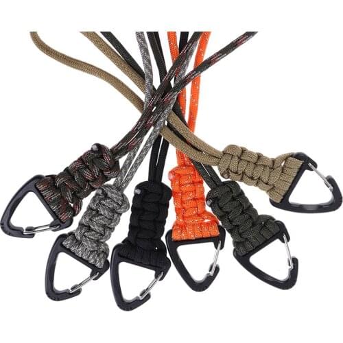 HandmadeLanyard Cord Braided Tactical Knife Gear Lanyard with Clip Survival Keychain Lanyards