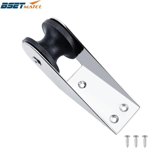 Stainless Steel 316 Heavy Duty Bow Anchor Roller Fixed Anchor Fairlead Marine Boat Docking Nylon Roller Chock Accessories