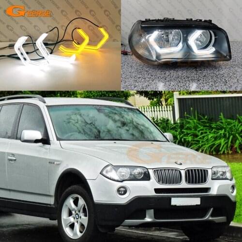 Ultra Bright Concept M4 Iconic Style LED Angel Eyes halo rings Day light For BMW E83 X3 2007 2008 2009 2010 facelift