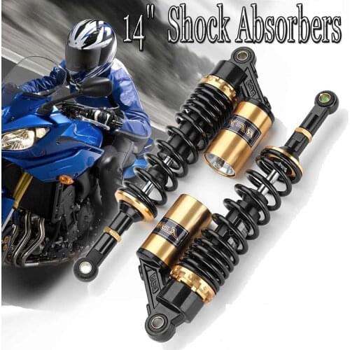1Pair Universal 360mm 14" Motorcycle Rear Air Spring Shock Absorbers Suspension For Honda/Yamaha/Suzuki ATV Dirt Bike
