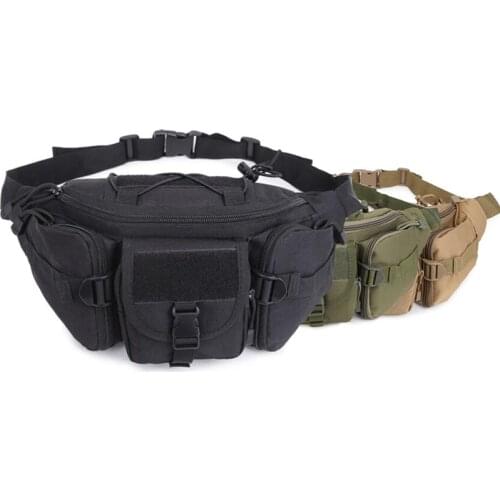 Military Molle Shoulder Bag Chest Bag Camouflage Tactical Waist Bag For Outdoot Hunting Hiking Climbing Belt Waist Fanny Pack