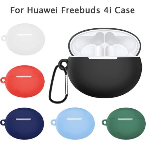 Protective Earphone Case Cover for Huawei FreeBuds 4i TWS Bluetooth Headset Soft Silicone Pouch Shell for Freebuds 4i Accessory
