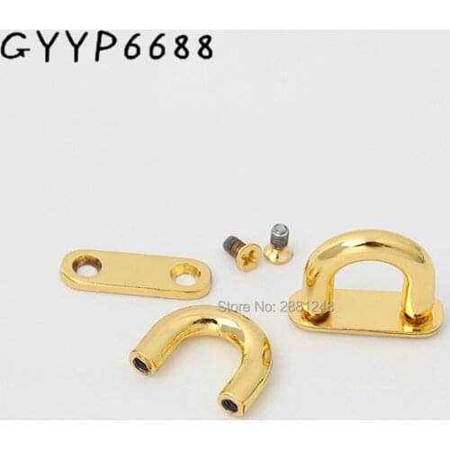 10mm High quality deep gold Arch bridge Detachable Openable Removable Handbag Leather Shoulder