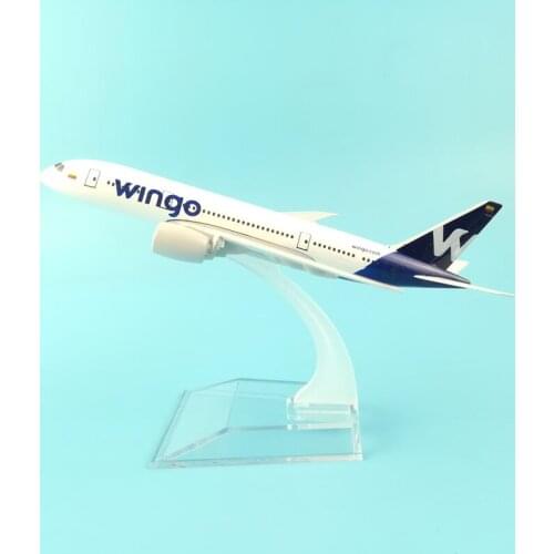 16CM B787 VINGO METAL ALLOY MODEL PLANE AIRCRAFT MODEL TOY WHEELS AIRPLANE BIRTHDAY GIFT COLLECTION DESK TOY