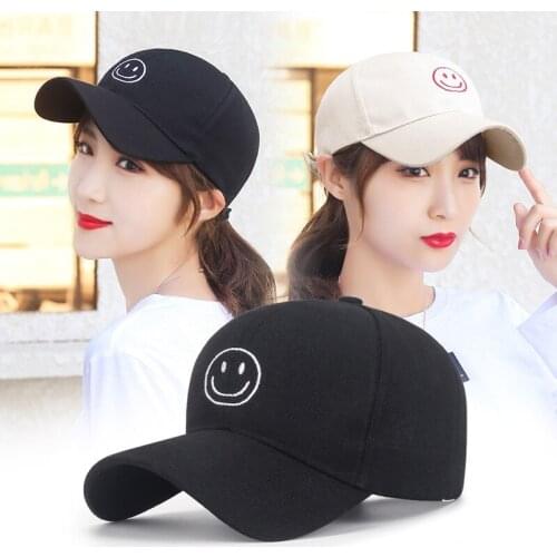 2021 Baseball Cap For Men Casual Snapback Hip Hop Hat Women Summer Visors Caps Smiley Embroidery Hats For Unisex Snap Back Caps