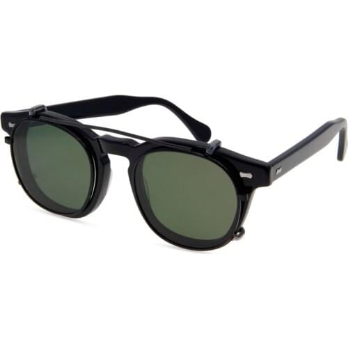 2021 Polarized Sunglasses Mens Womens Clip On Sunglasses Glasses Detachable Monochrome Glasses Lenses Driving Round Cat Glasse