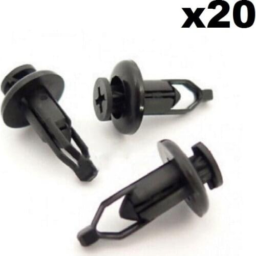 20x 9mm Front & Rear Plastic Bumper Clips- Identical For Toyota Lexus 90467-09143