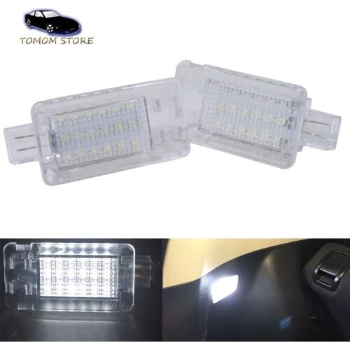 2x LED White Car Interior Lighting Trunk Glove Box Footwell Light For Volvo XC90 XC70 V70 V50 S80 S60 S40 C70 C30