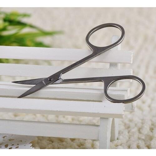 50Pcs Stainless Steel Professional Scissor Cuticle Scissors Curved Pedicure Dead Skin Remover Manicure For Nail Art Makeup