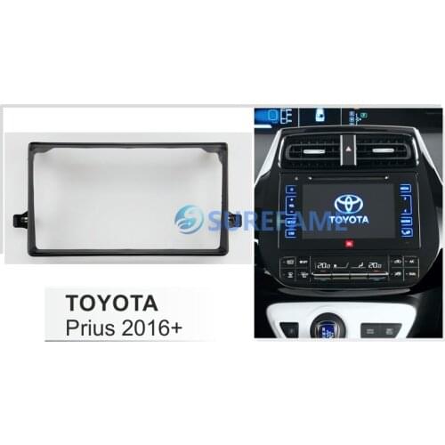 9 inch Car Fascia Radio Panel for Toyota Prius 2016+ Dash Kit Install Facia Console Bezel Adapter 9inch Trim Plate Stereo Cover