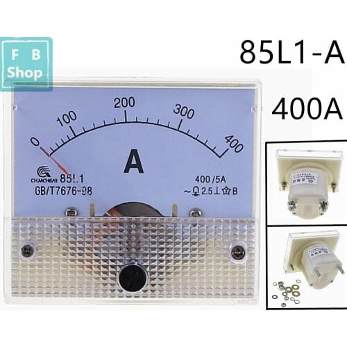 1PCS 85L1 400A AC Panel Meter Analog Panel Ammeter Dial Current Gauge