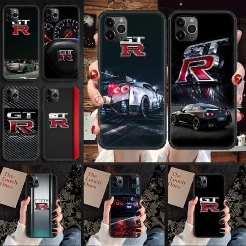 GTR Car Cool Phone Case Cover Hull For iphone 5 5s se 2 6 6s 7 8 12 mini plus X XS XR 11 PRO MAX black 3D prime luxury hoesjes